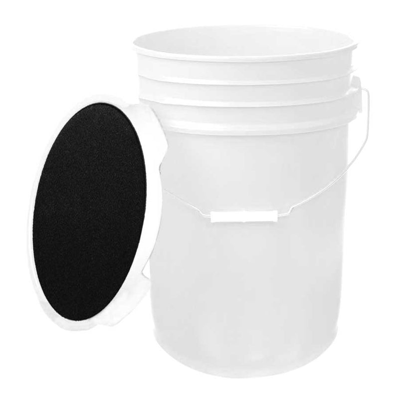 White Bucket for Baseballs and Softballs