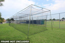 60' Backyard Residential Baseball Ball Batting Cage Hitting Net
