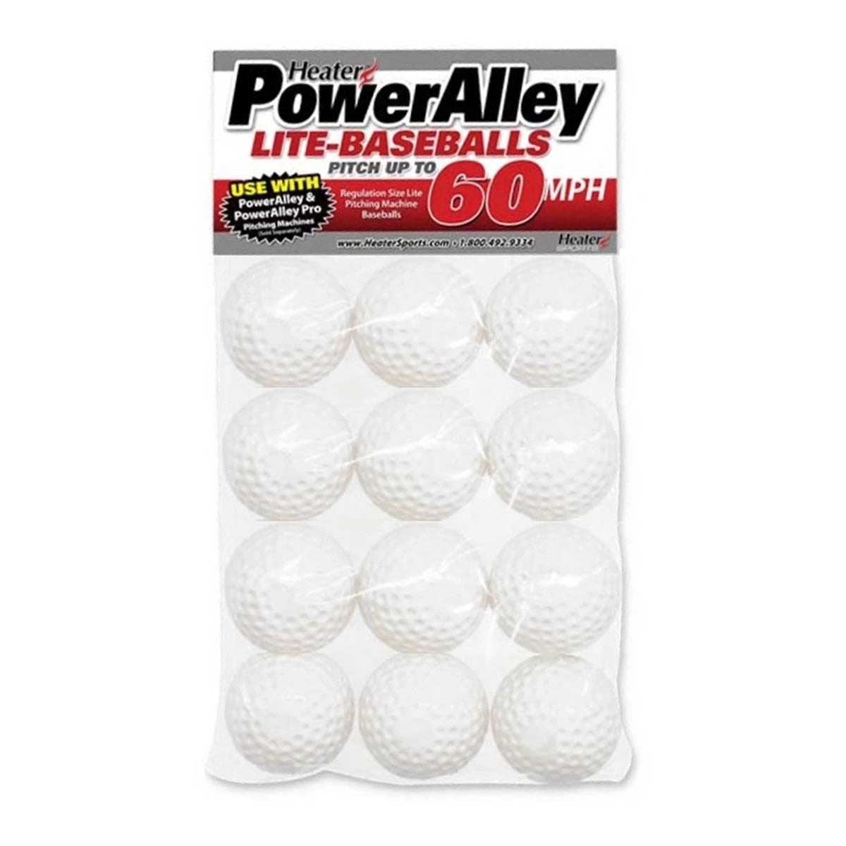 Heater Accurate Slider Lite-Baseballs - Yellow