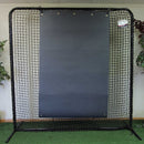 Premium Heavy Duty Rubber Backstop Charcoal/White