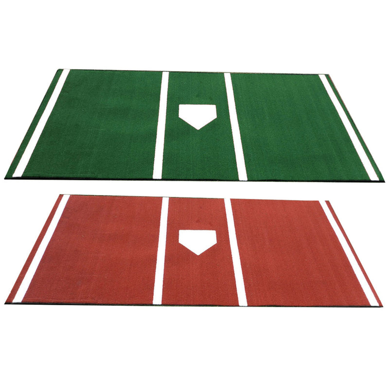Choose from a Green or Clay Homeplate Baseball Mat